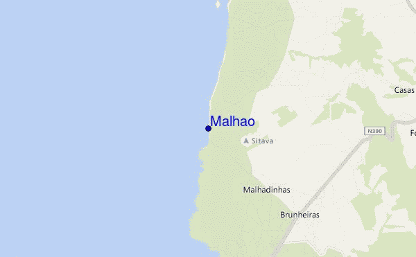 mappa di localizzazione di Malhão