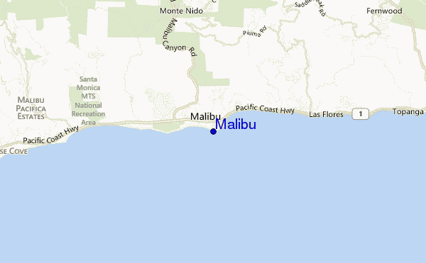 mappa di localizzazione di Malibu
