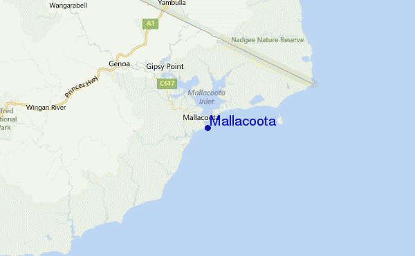 Mallacoota Location Map