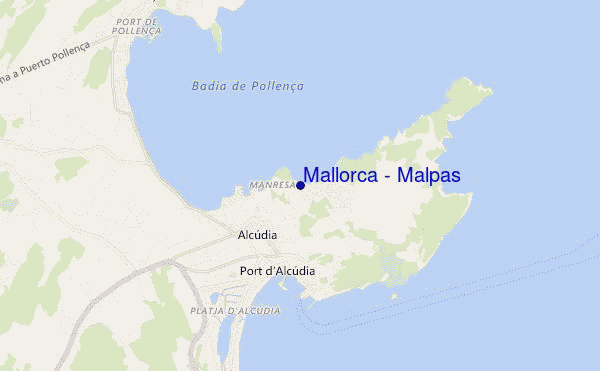 mappa di localizzazione di Mallorca - Malpas