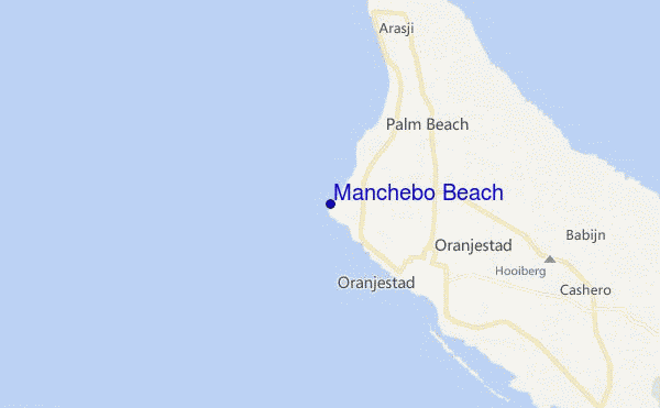 mappa di localizzazione di Manchebo Beach