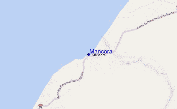 mappa di localizzazione di Mancora