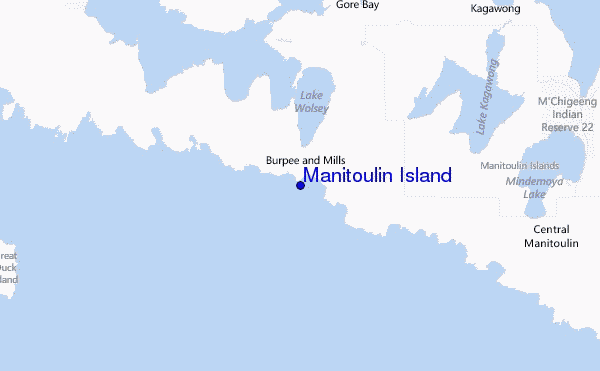 Manitoulin Island Location Map