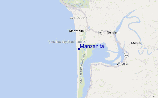 mappa di localizzazione di Manzanita