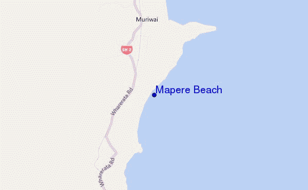 mappa di localizzazione di Mapere Beach