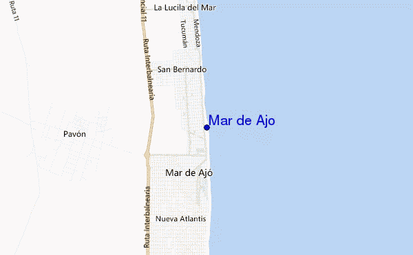 mappa di localizzazione di Mar de Ajó