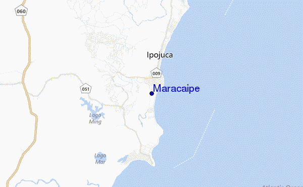 mappa di localizzazione di Maracaipe