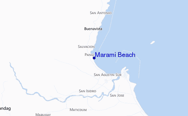 mappa di localizzazione di Marami Beach