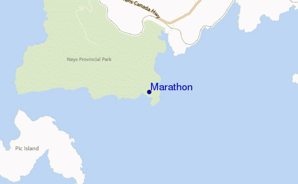 mappa di localizzazione di Marathon