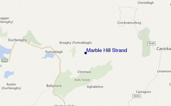 mappa di localizzazione di Marble Hill Strand
