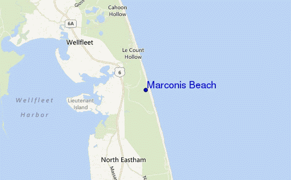 mappa di localizzazione di Marconis Beach