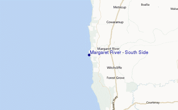 Margaret River - South Side Location Map
