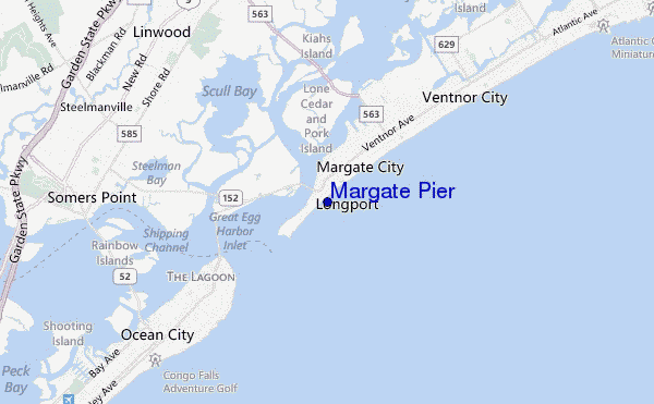 mappa di localizzazione di Margate Pier