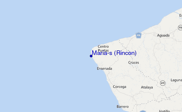 mappa di localizzazione di Maria's (Rincon)