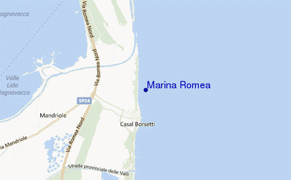 mappa di localizzazione di Marina Romea