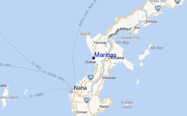 Marinas Location Map