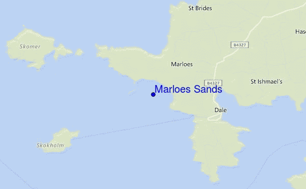 mappa di localizzazione di Marloes Sands