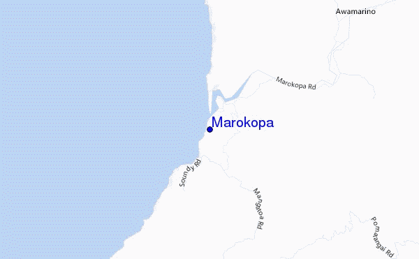 mappa di localizzazione di Marokopa