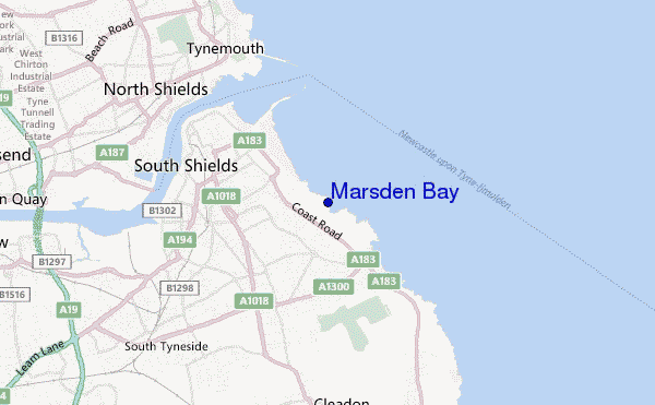mappa di localizzazione di Marsden Bay