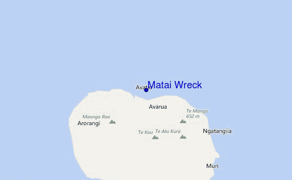 mappa di localizzazione di Matai Wreck