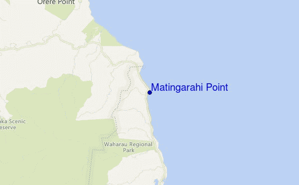 mappa di localizzazione di Matingarahi Point
