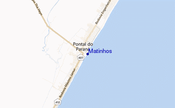 mappa di localizzazione di Matinhos