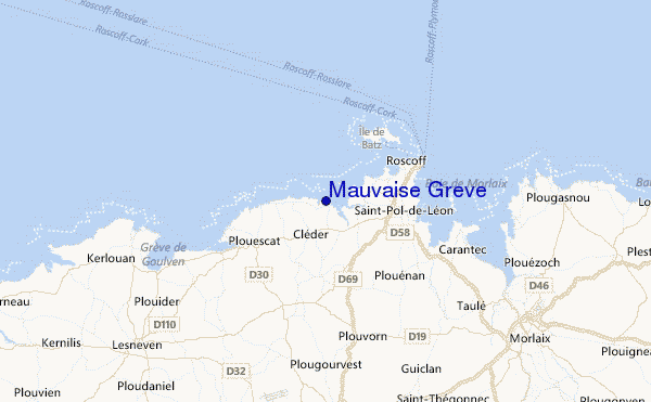 Mauvaise Greve Location Map
