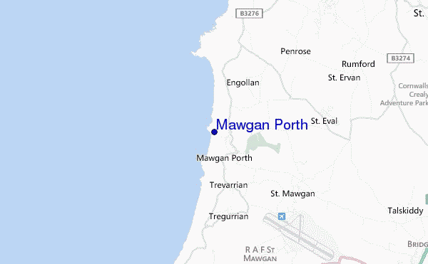 mappa di localizzazione di Mawgan Porth