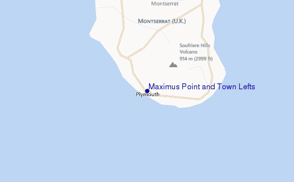mappa di localizzazione di Maximus Point and Town Lefts