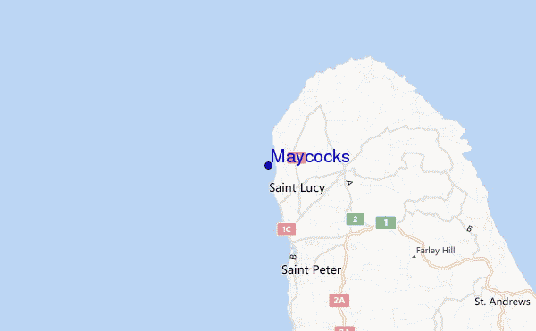mappa di localizzazione di Maycocks