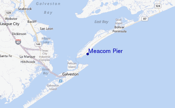 Meacom Pier Location Map