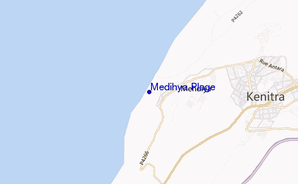 mappa di localizzazione di Medihya Plage