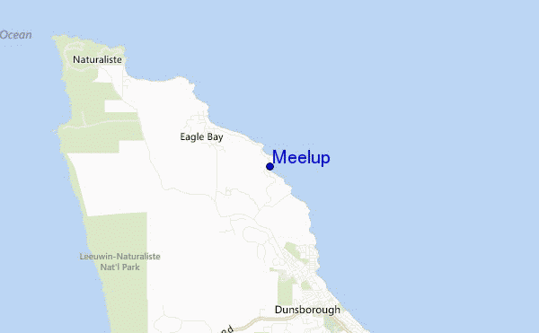 mappa di localizzazione di Meelup