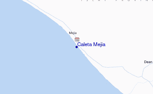 mappa di localizzazione di Caleta Mejia