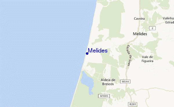 mappa di localizzazione di Melides