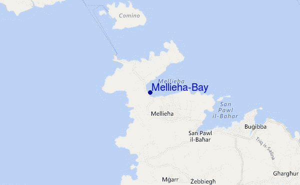 mappa di localizzazione di Mellieha-Bay