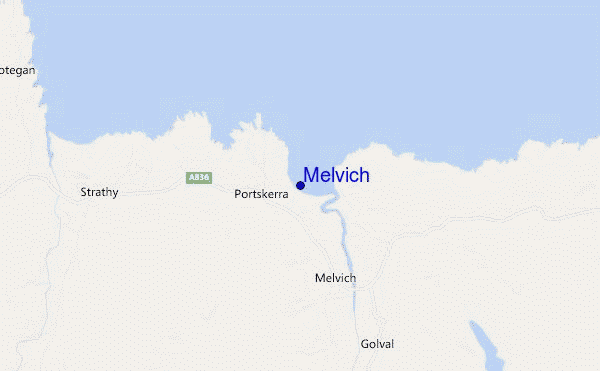 mappa di localizzazione di Melvich