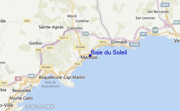 mappa di localizzazione di Baie du Soleil