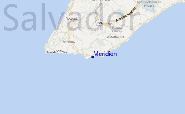 mappa di localizzazione di Meridien