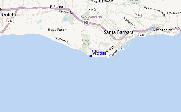 mappa di localizzazione di Mesa