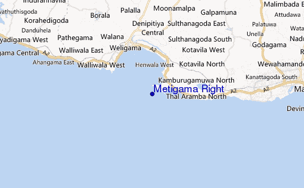 mappa di localizzazione di Metigama Right