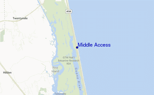 mappa di localizzazione di Middle Access