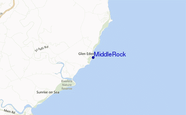 mappa di localizzazione di Middle Rock