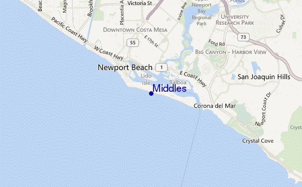 mappa di localizzazione di Middles