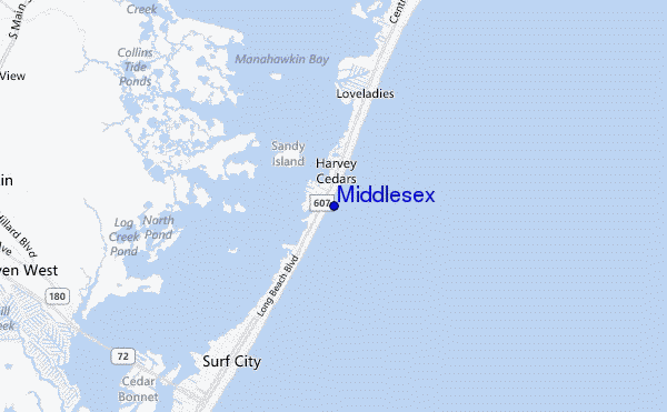 mappa di localizzazione di Middlesex
