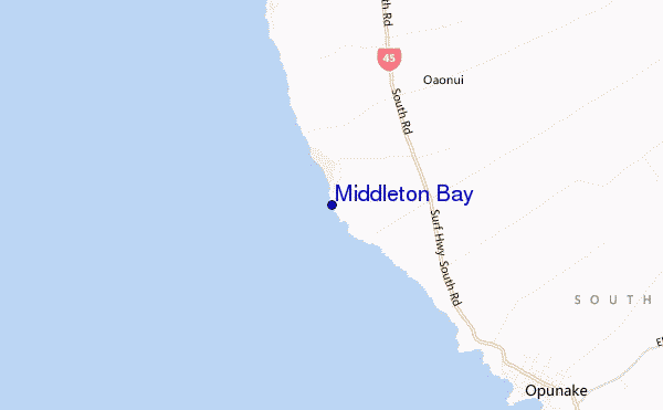 mappa di localizzazione di Middleton Bay