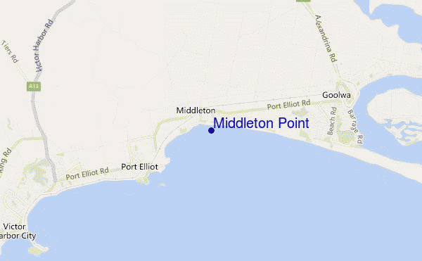 mappa di localizzazione di Middleton Point