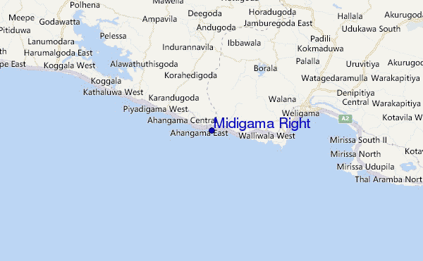 mappa di localizzazione di Midigama Right