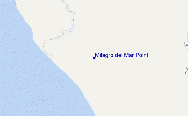 mappa di localizzazione di Milagro del Mar Point