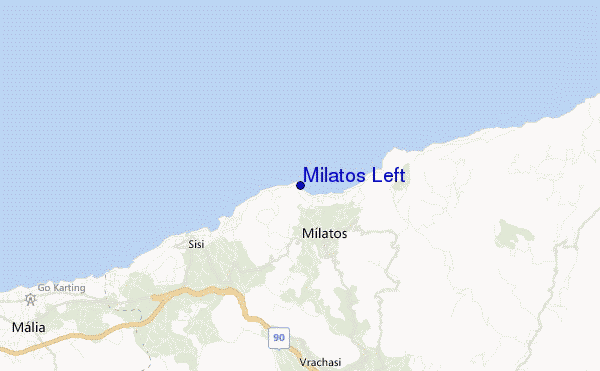 mappa di localizzazione di Milatos Left